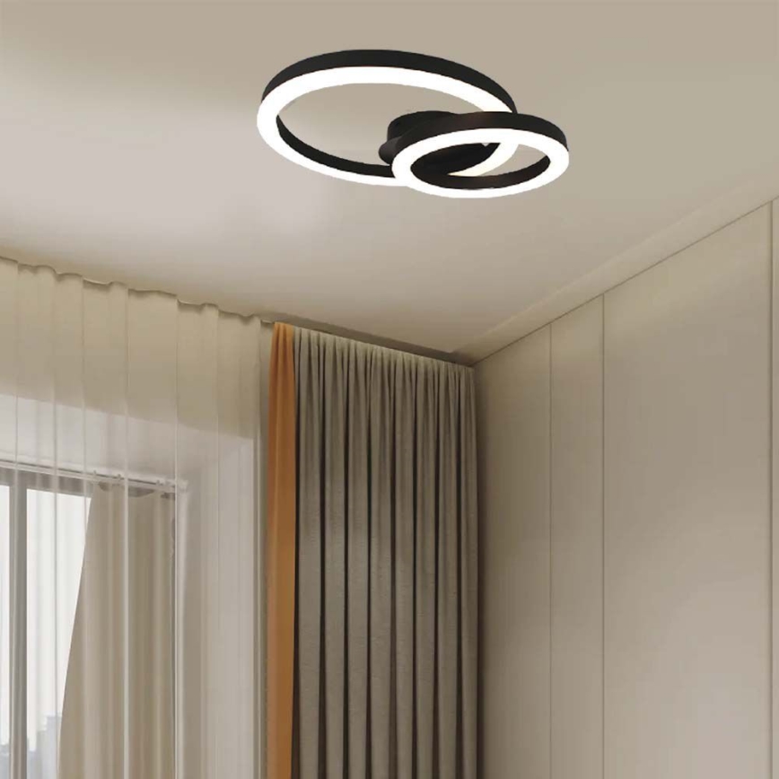 LED Stropné svietidlo LED/20W/230V 3000K čierna