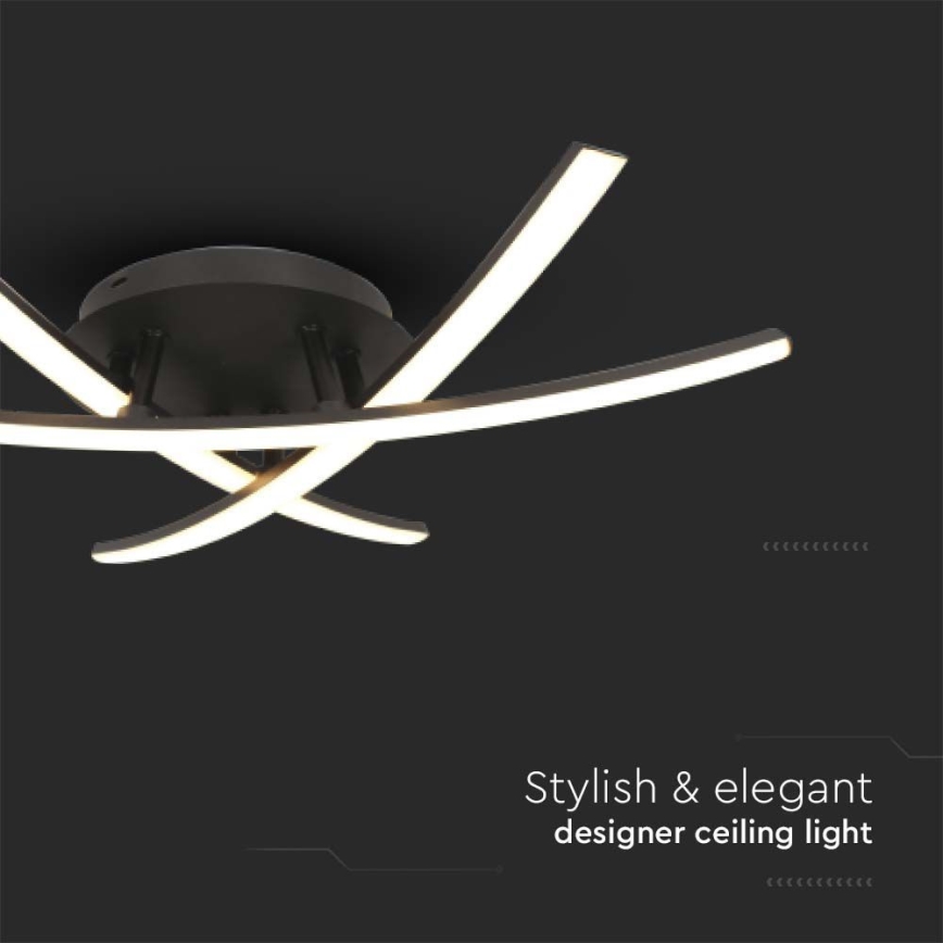 LED Stropné svietidlo LED/20W/230V 3000K čierna