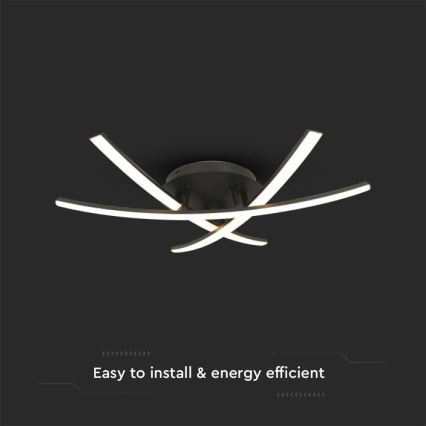 LED Stropné svietidlo LED/20W/230V 3000K čierna