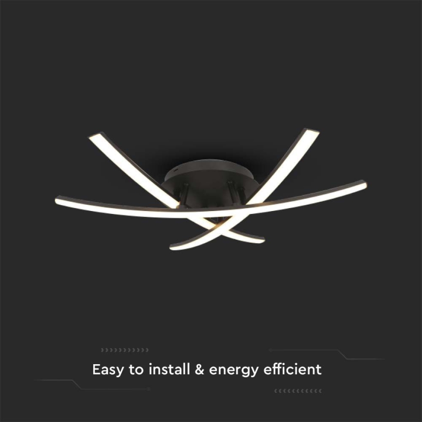 LED Stropné svietidlo LED/20W/230V 3000K čierna