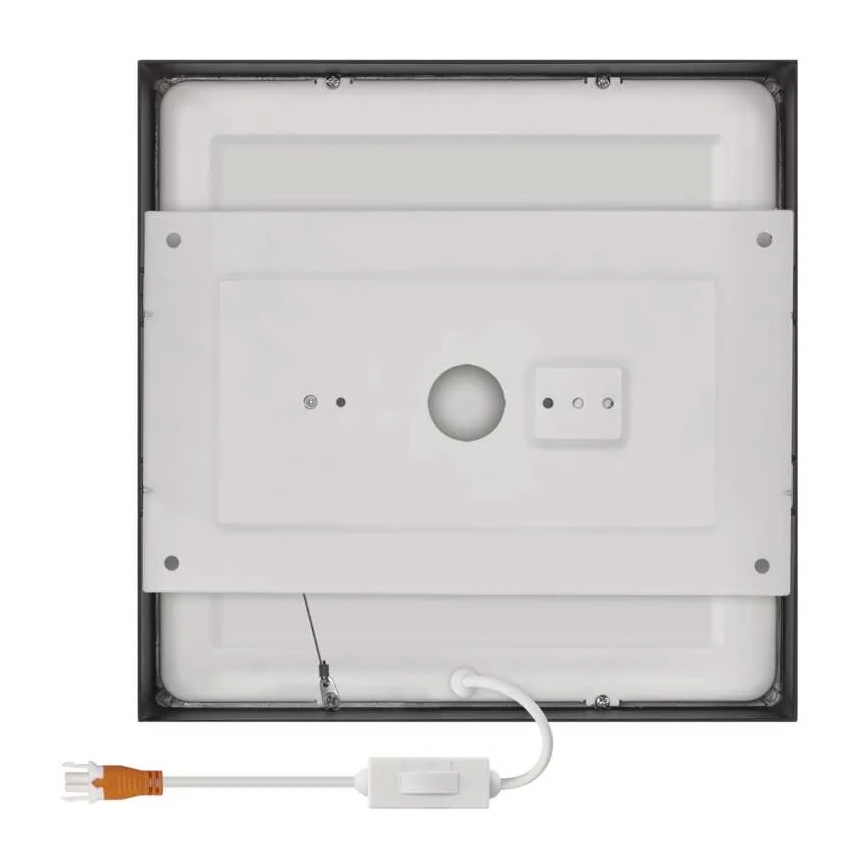LED Stropné svietidlo NEXXO LED/21W/230V 3000/3500/4000K 22,5x22,5 cm čierna