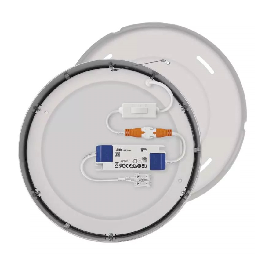 LED Stropné svietidlo NEXXO LED/21W/230V 3000/3500/4000K pr. 22,5 cm lesklý chróm