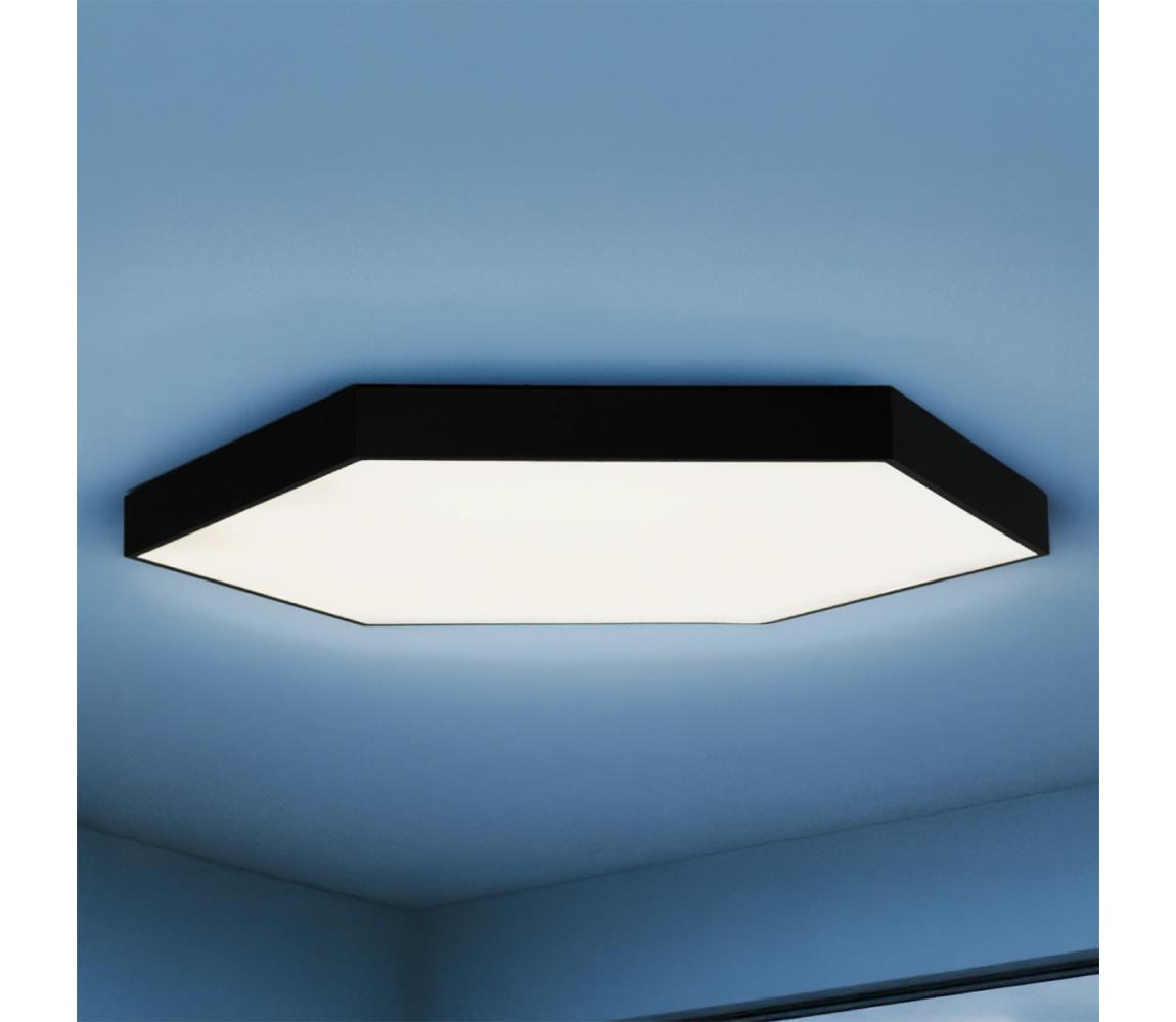 LED Stropné svietidlo LED/240W/230V 3000/4000/6500K pr. 120 cm čierna CL7334