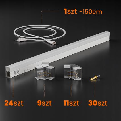 LED Stropné svietidlo HEXAGON LED/240W/85-265V 4000K 298x209 cm CRI 90 IP54 biela