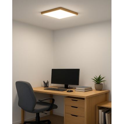 LED Stropné svietidlo LED/24W/230V 3000/4000/6500K 30x30 cm béžové
