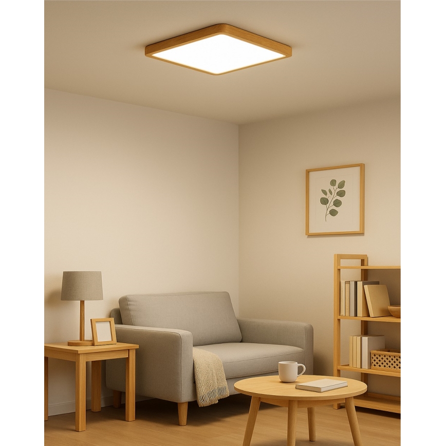 LED Stropné svietidlo LED/24W/230V 3000/4000/6500K 30x30 cm béžové