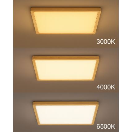 LED Stropné svietidlo LED/24W/230V 3000/4000/6500K 30x30 cm béžové