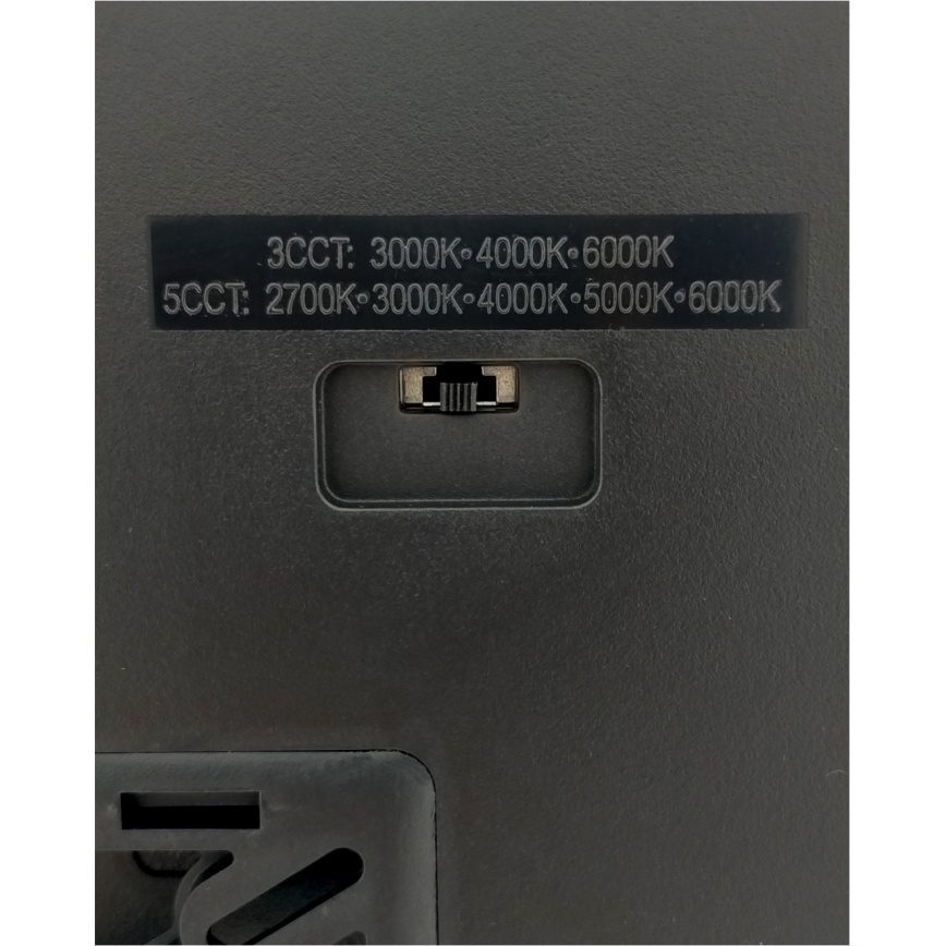 LED Stropné svietidlo LED/24W/230V 3000/4000/6500K 30x30 cm čierna