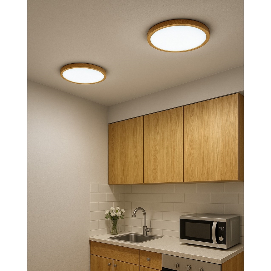 LED stropné svietidlo LED/24W/230V 3000/4000/6500K pr. 30 cm béžové