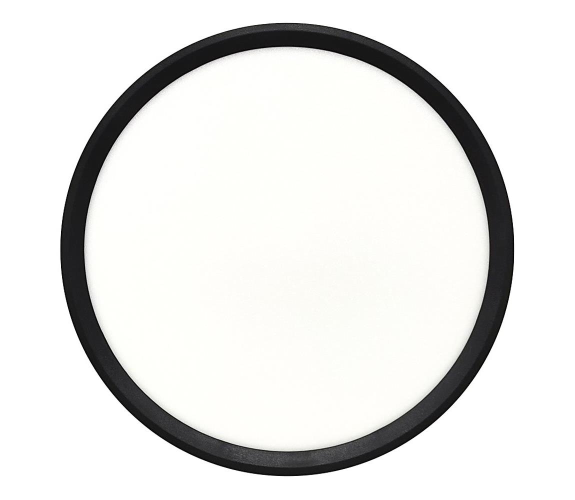 LED stropné svietidlo LED/24W/230V 3000/4000/6500K pr. 30 cm čierna 008 0001309