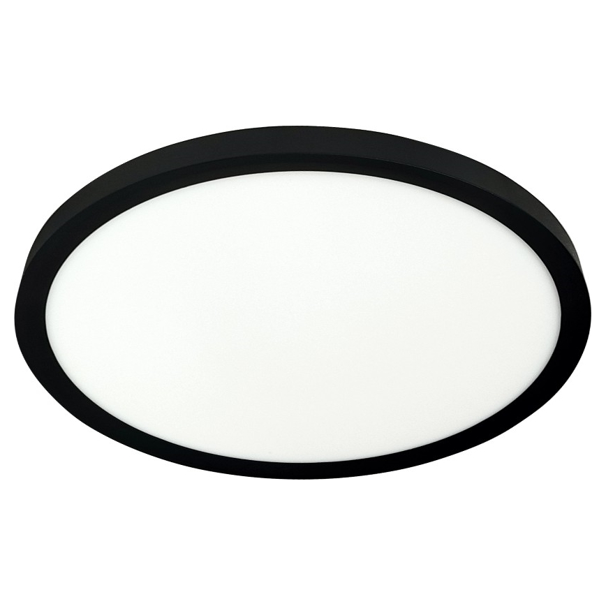 LED stropné svietidlo LED/24W/230V 3000/4000/6500K pr. 30 cm čierna