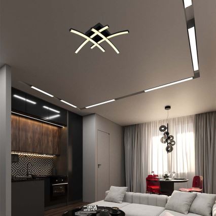 LED Stropné svietidlo LED/24W/230V 3000K čierna
