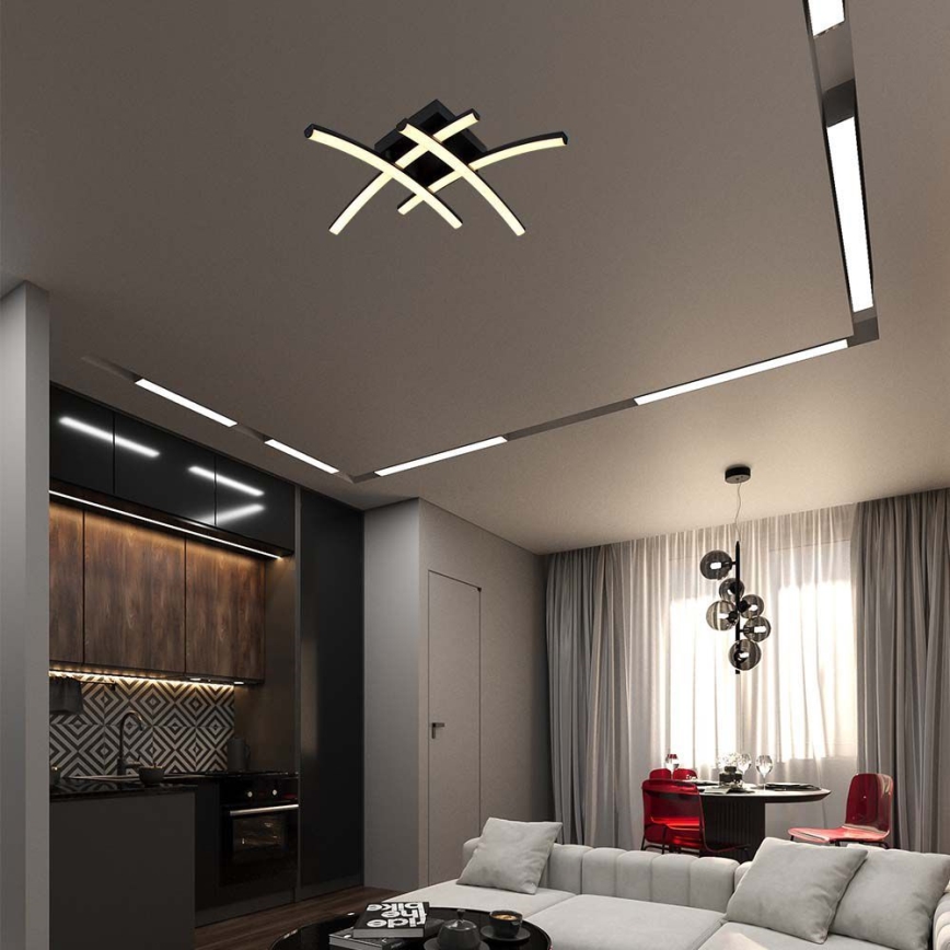 LED Stropné svietidlo LED/24W/230V 3000K čierna