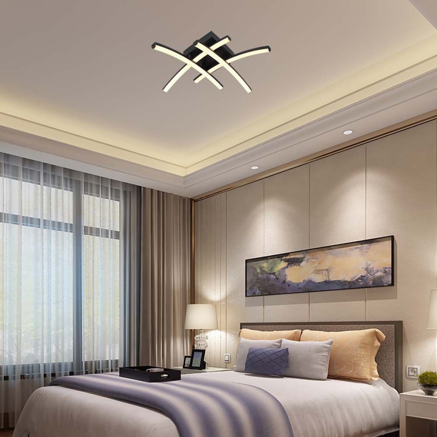LED Stropné svietidlo LED/24W/230V 3000K čierna
