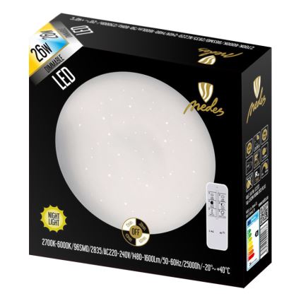 Nedes LCL533 - LED stropné svietidlo STARS LED/26W/230V stmievateľné