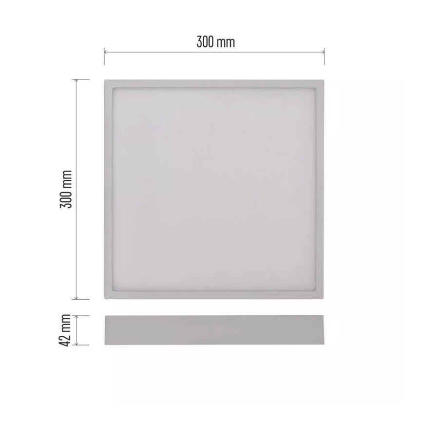 LED Stropné svietidlo NEXXO LED/28,5W/230V 3000/3500/4000K 30x30 cm biela