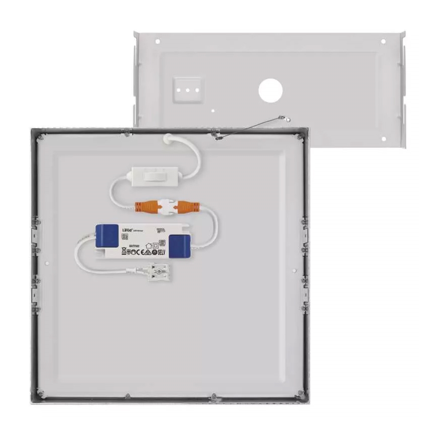 LED Stropné svietidlo NEXXO LED/28,5W/230V 3000/3500/4000K 30x30 cm matný chróm