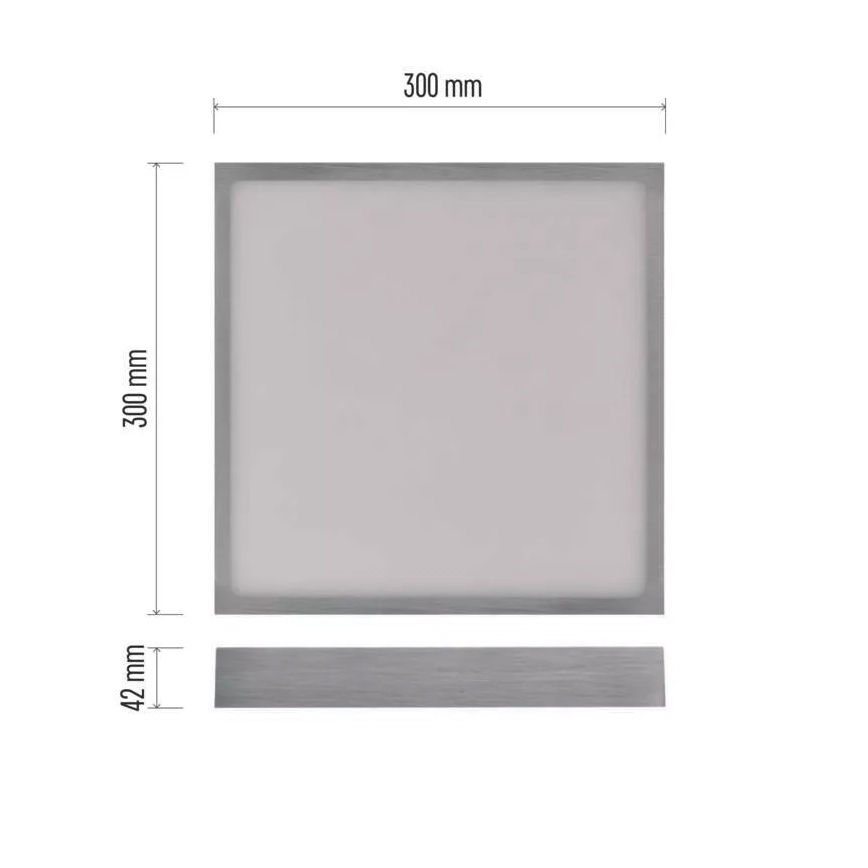 LED Stropné svietidlo NEXXO LED/28,5W/230V 3000/3500/4000K 30x30 cm matný chróm