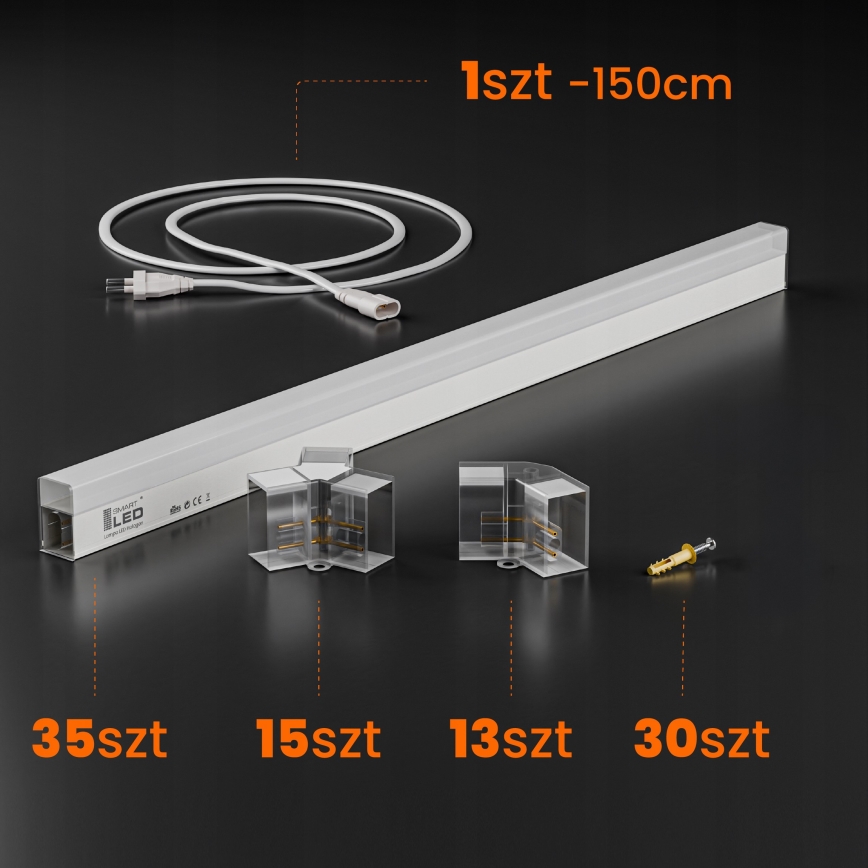 LED stropné svietidlo HEXAGON LED/280W/85-265V 6500K 313x298 cm CRI 90 IP54 biela