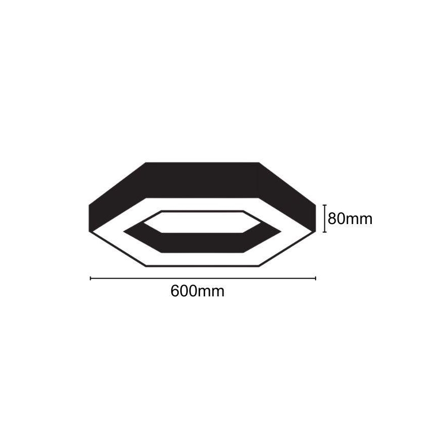 LED Stropné svietidlo LED/28W/230V 4000K pr. 60 cm
