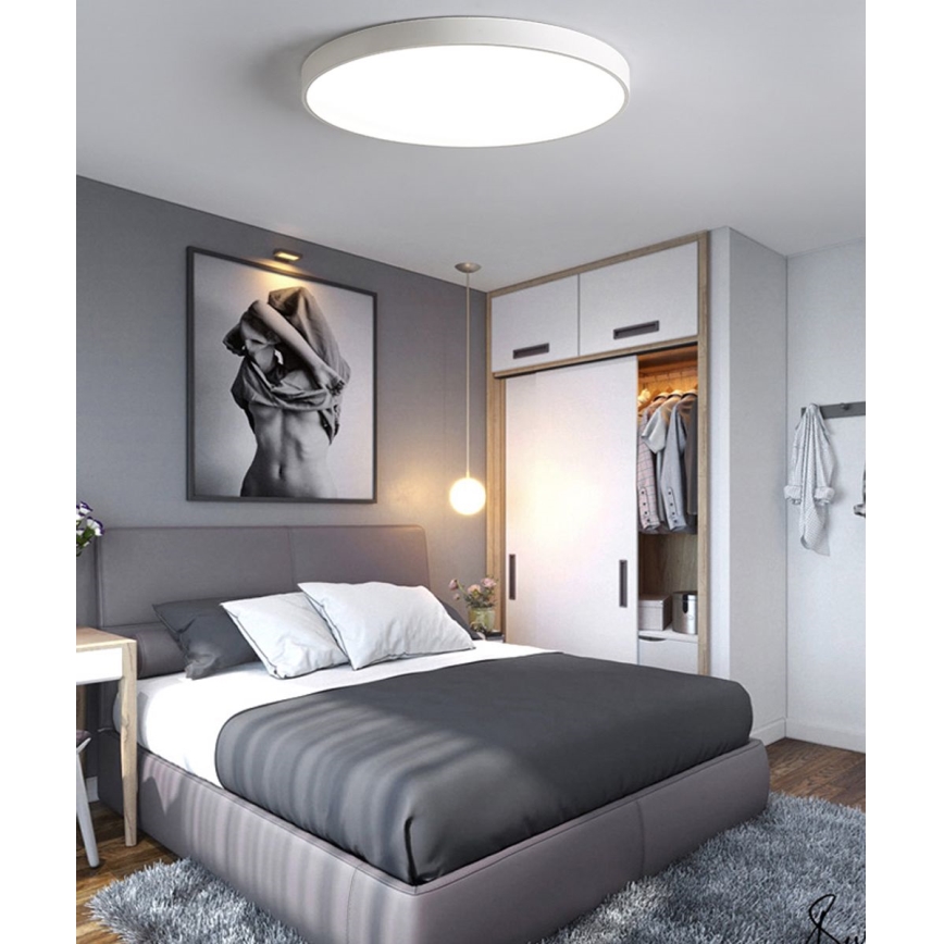 LED Stropné svietidlo LED/30W/230V 4000K pr. 30 cm biela