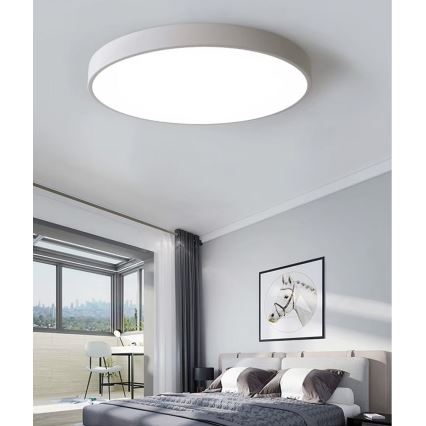 LED Stropné svietidlo LED/30W/230V 4000K pr. 30 cm biela