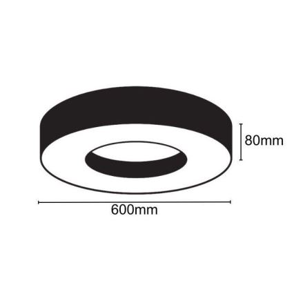 LED Stropné svietidlo LED/30W/230V 4000K pr. 60 cm
