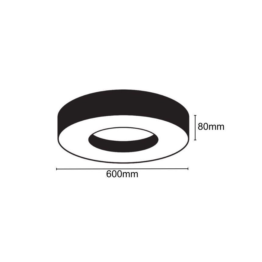 LED Stropné svietidlo LED/30W/230V 4000K pr. 60 cm