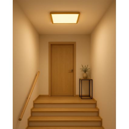 LED stropné svietidlo LED/32W/230V 3000/4000/6500K 40x40 cm béžové