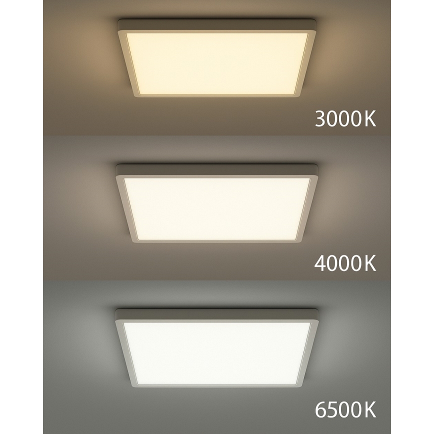 LED stropné svietidlo LED/32W/230V 3000/4000/6500K 40x40 cm biele