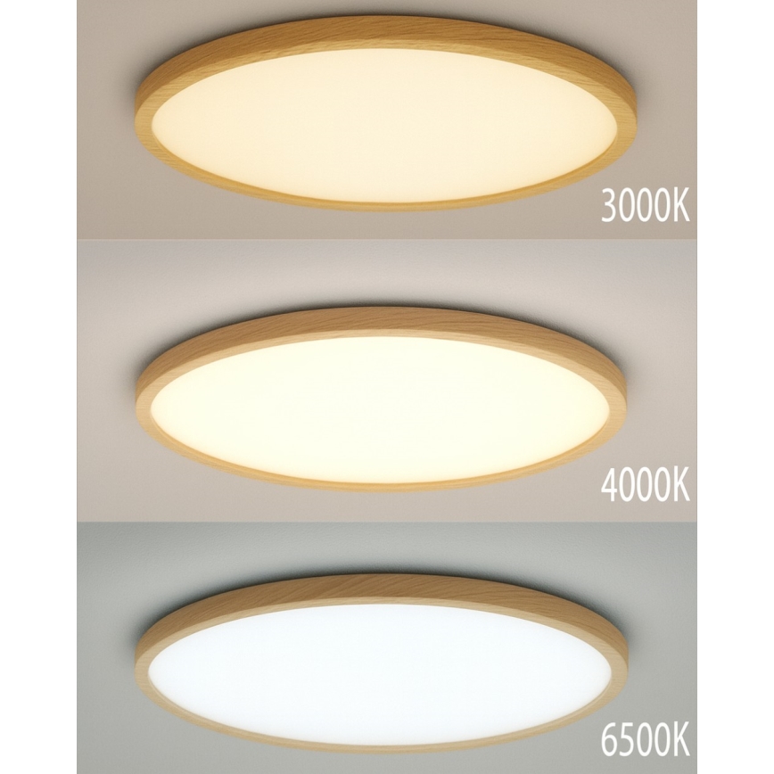 LED stropné svietidlo LED/32W/230V 3000/4000/6500K priemer 40 cm béžové