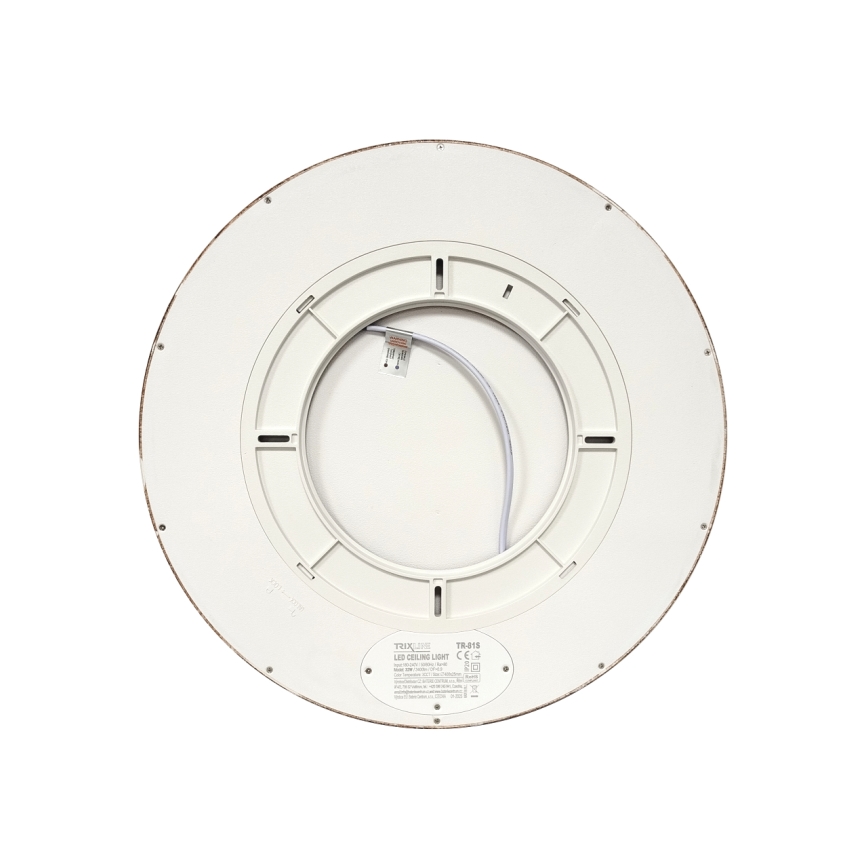 LED stropné svietidlo LED/32W/230V 3000/4000/6500K, priemer 40 cm, hnedé