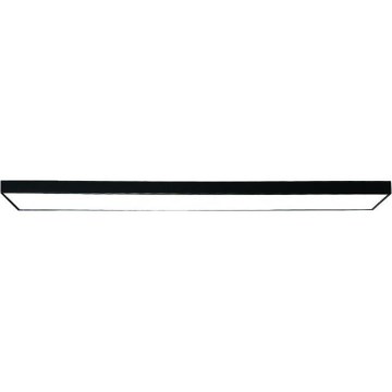 LED Stropné svietidlo LED/32W/230V 4000K 120x13 cm čierna
