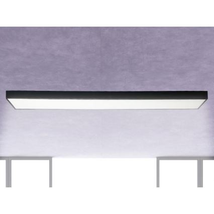 LED Stropné svietidlo LED/32W/230V 4000K 120x13 cm čierna