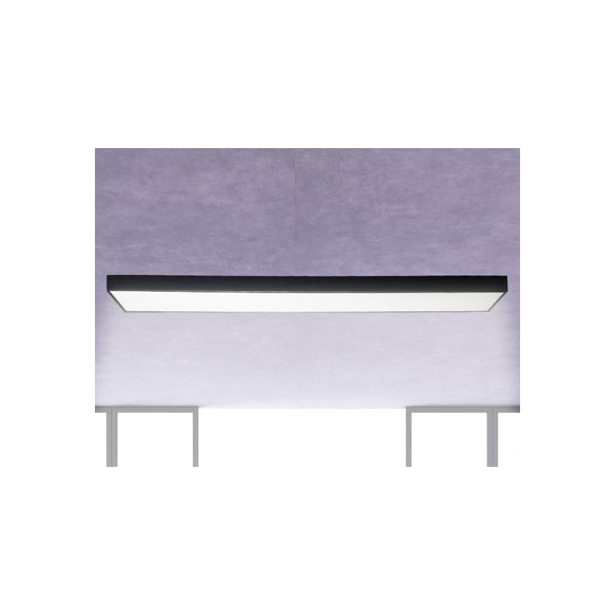 LED Stropné svietidlo LED/32W/230V 4000K 120x13 cm čierna