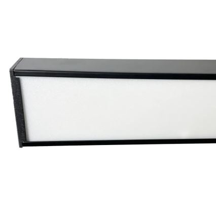LED Stropné svietidlo LED/32W/230V 4000K 120x7 cm čierna