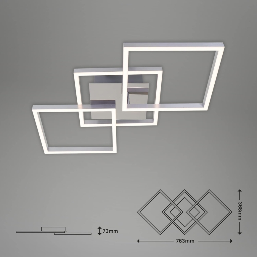 LED stropné svietidlo LED/33W/230V 3000K matný chróm