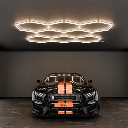 LED Stropné svietidlo HEXAGON LED/350W/85-265V 4000K 313x298 cm CRI 90 IP44 biela