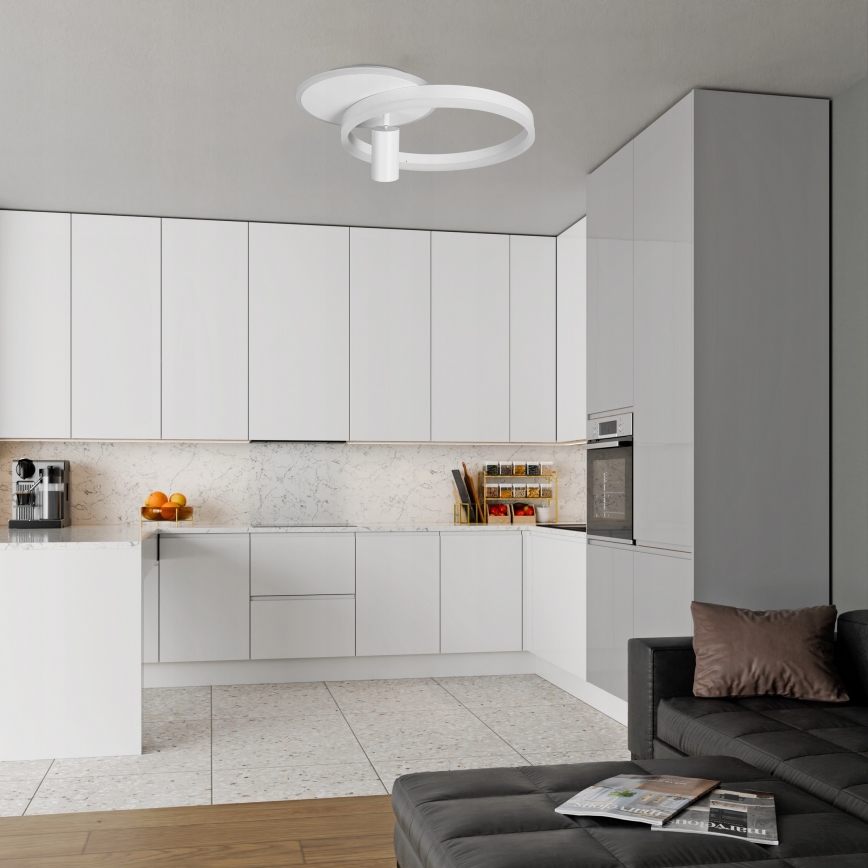 LED Stropné svietidlo LED/38W/230V + 1xGU10/30W biela