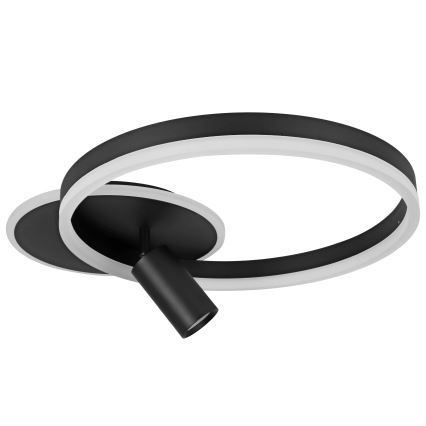 LED stropné svietidlo LED/38W/230V + 1xGU10/30W čierne