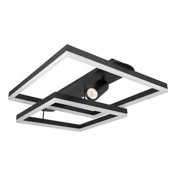 LED stropné svietidlo LED/38W/230V + 1xGU10/30W čierne