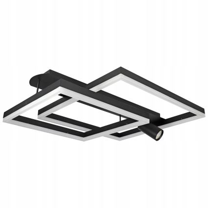 LED stropné svietidlo LED/38W/230V + 1xGU10/30W čierne