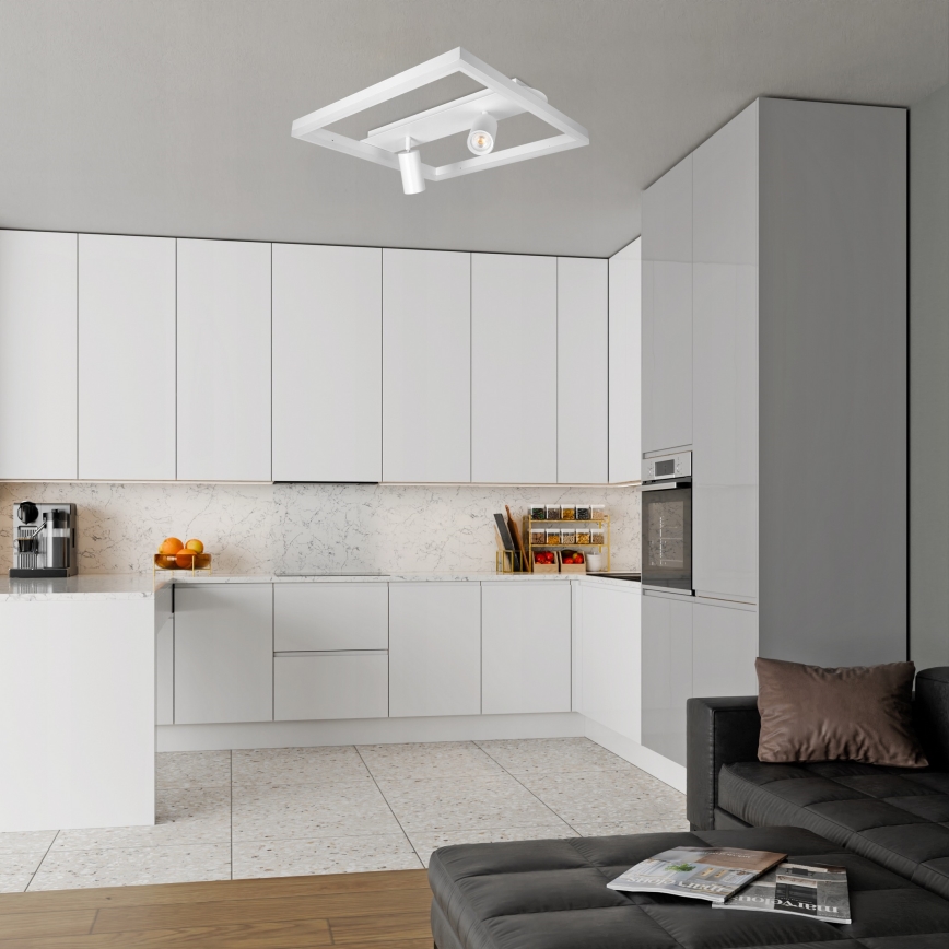 LED stropné svietidlo LED/38W/230V + 2xGU10/30W biela