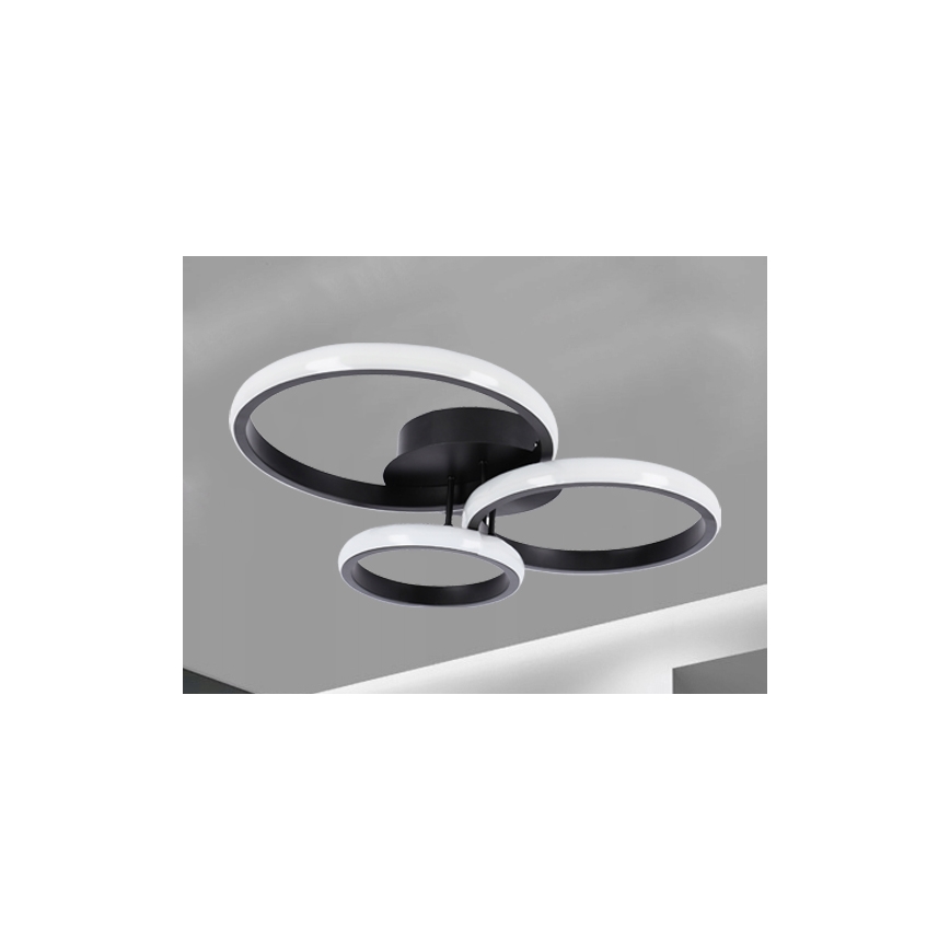 LED stropné svietidlo LED/38W/230V čierna