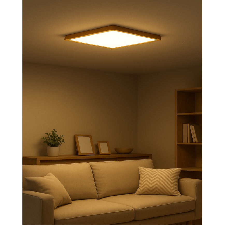 LED stropné svietidlo LED/40W/230V 3000/4000/6500K 50x50 cm béžové