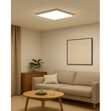 LED stropné svietidlo LED/40W/230V 3000/4000/6500K 50x50 cm biele