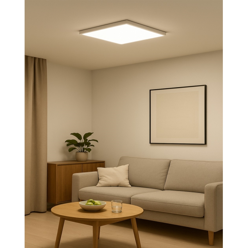 LED stropné svietidlo LED/40W/230V 3000/4000/6500K 50x50 cm biele