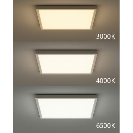 LED stropné svietidlo LED/40W/230V 3000/4000/6500K 50x50 cm biele
