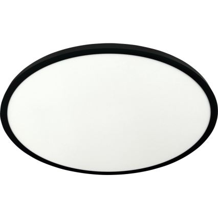 LED stropné svietidlo LED/40W/230V 3000/4000/6500K pr. 50 cm čierne