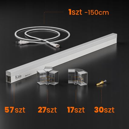 LED Stropné svietidlo HEXAGON LED/570W/85-265V 4000K 522x298 cm CRI 90 IP44 biela